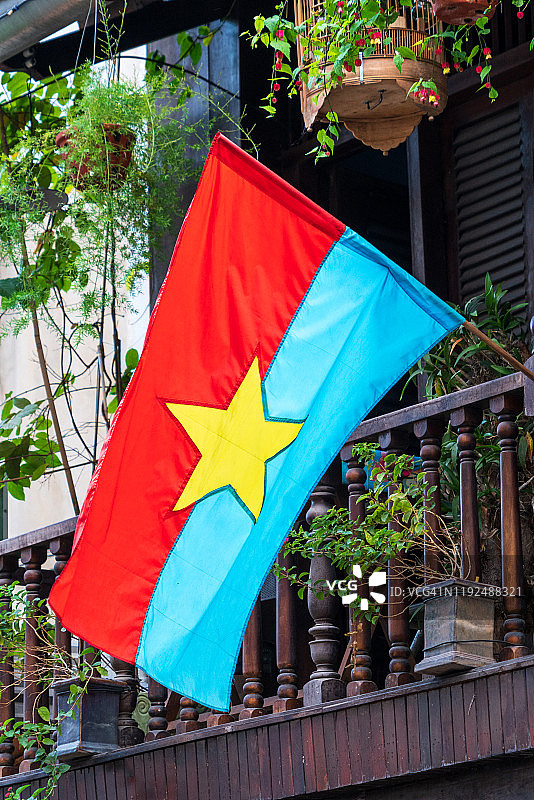 越南南方民族解放阵线旗帜图片素材