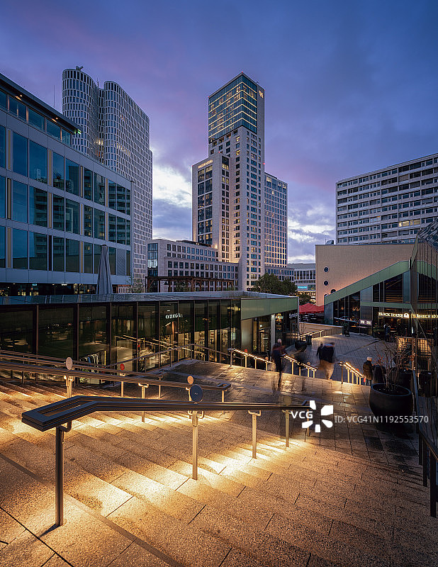 柏林库达姆城市西部风光图片素材