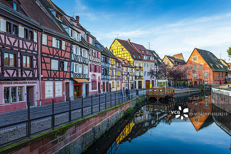 法国科尔马的运河图片素材