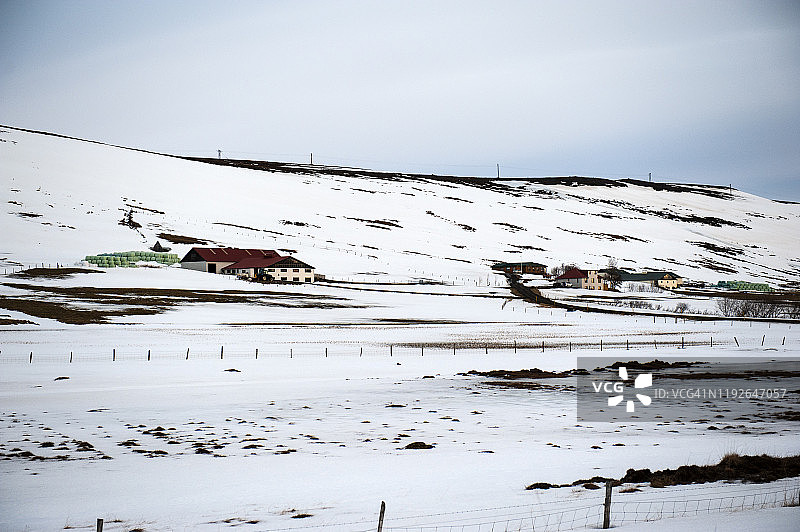 冰岛南部地区Hveragerdi的农场图片素材