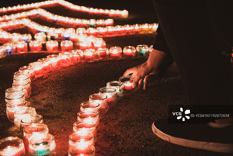 里昂灯光节——富维耶教堂（2019年12月）图片素材