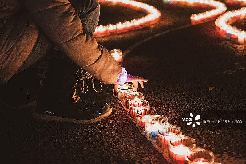 里昂灯光节——富维耶教堂（2019年12月）图片素材