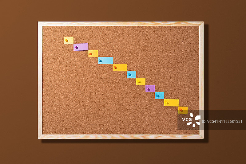 彩色条纹纸甘特图图片素材