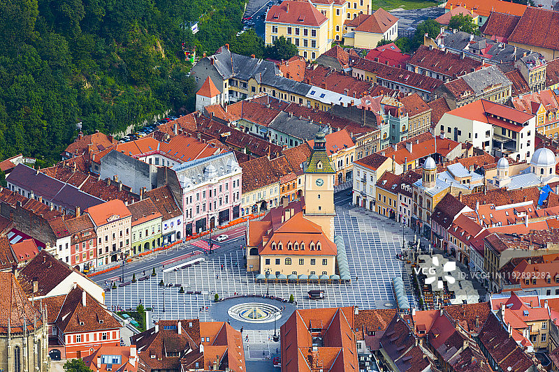 罗马尼亚布拉索夫议会广场图片素材
