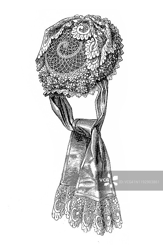 蕾丝软帽头饰图片素材