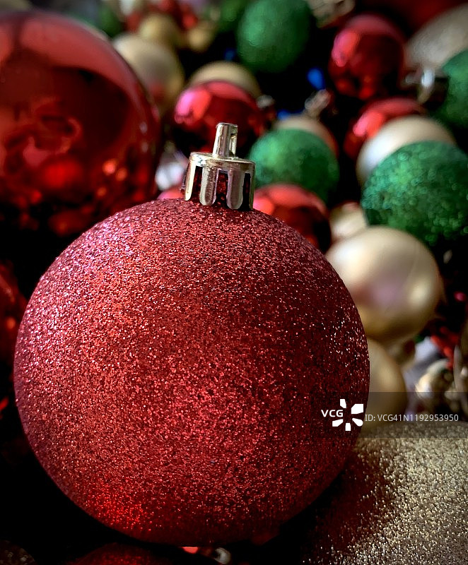 圆形圣诞装饰品图片素材