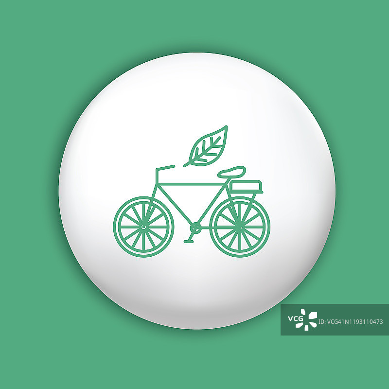 环境细线图标 - 自行车图片素材