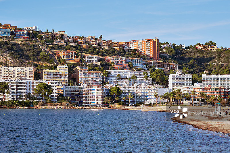 圣庞萨旅游度假区，马略卡岛帕尔马，西班牙图片素材