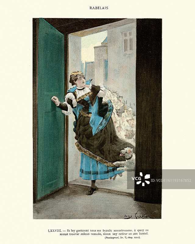 拉伯雷《巨人传》：捉弄巴黎女士图片素材