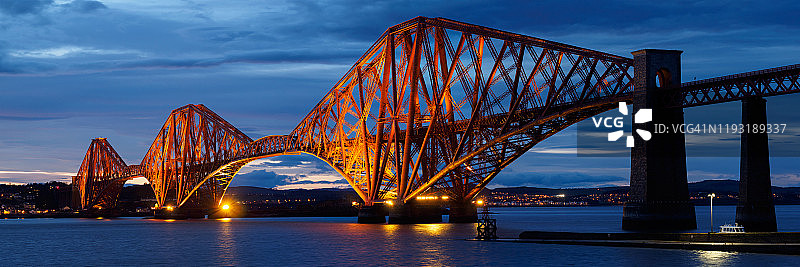 苏格兰福斯湾铁路桥图片素材