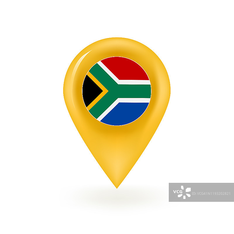 南非国旗地图图标图片素材
