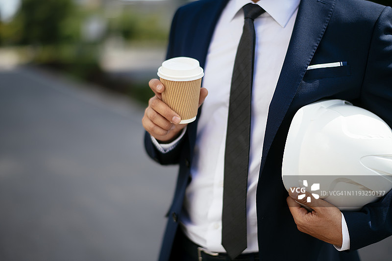 建筑师喝咖啡图片素材