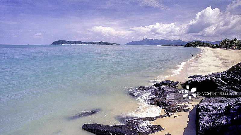 马来西亚兰卡威岛珍南海滩图片素材