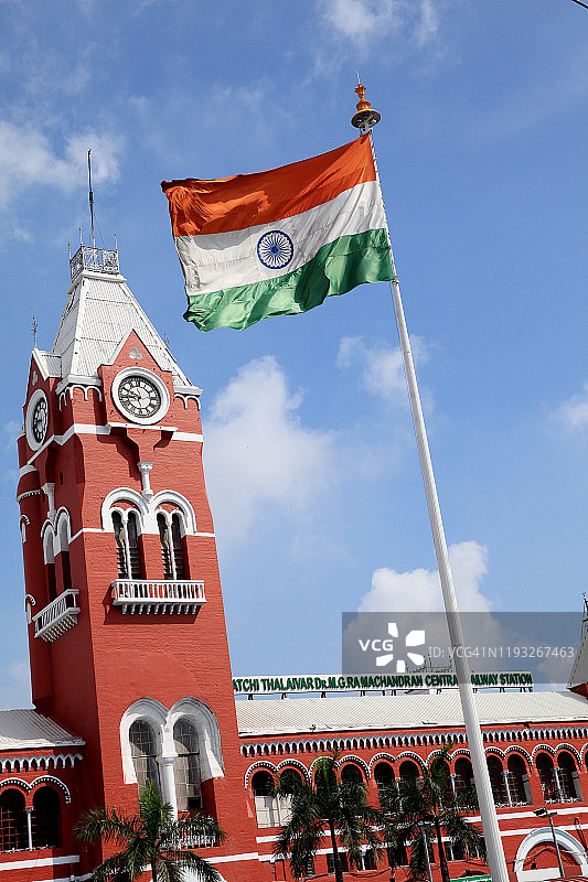 金奈中央火车站，泰米尔纳德邦，印度图片素材