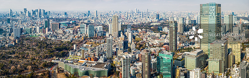 日本东京城市空中全景图片素材