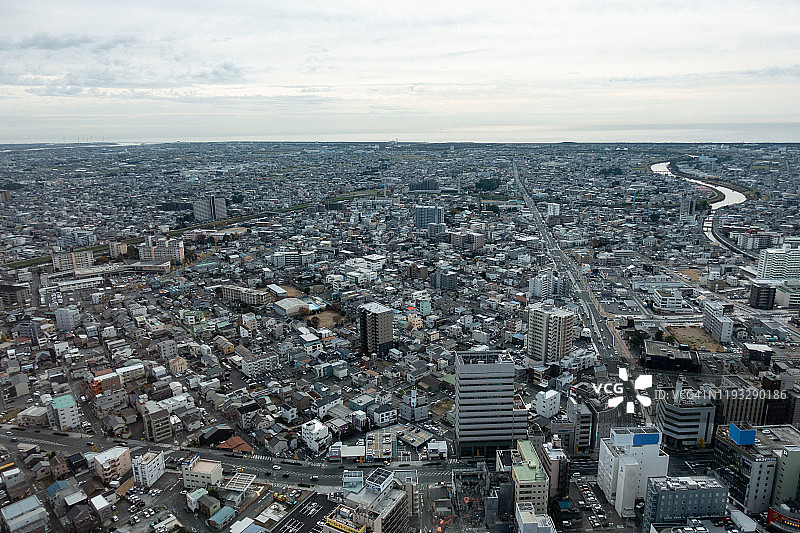 日本静冈县滨松市的太平洋图片素材