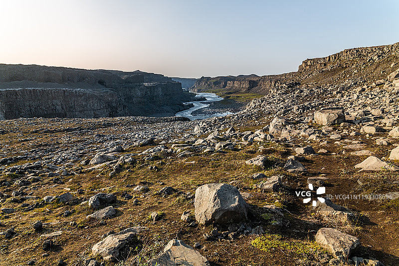冰岛高地上的Jökulsárgljúfur图片素材