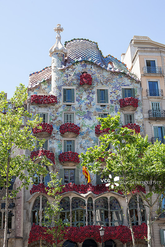 巴塞罗那高迪建筑图片素材