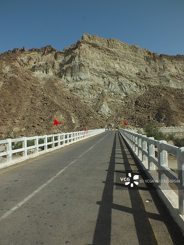 俾路支省欣戈尔河/阿戈尔河上的桥梁图片素材