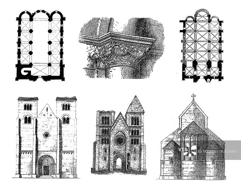 匈牙利-罗马风格建筑图片素材
