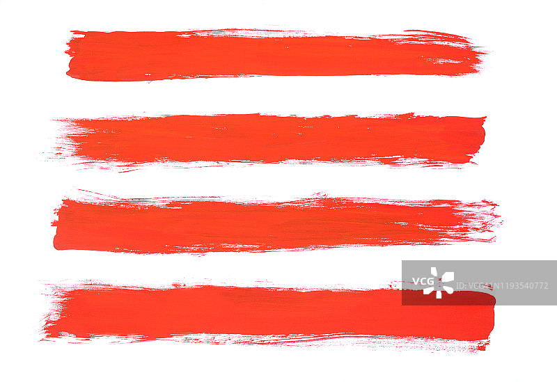 红色颜料笔触图片素材