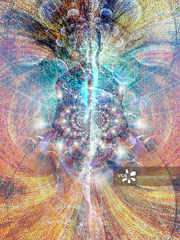 数字化灵魂：从二进制代码空间中诞生的精神图片素材