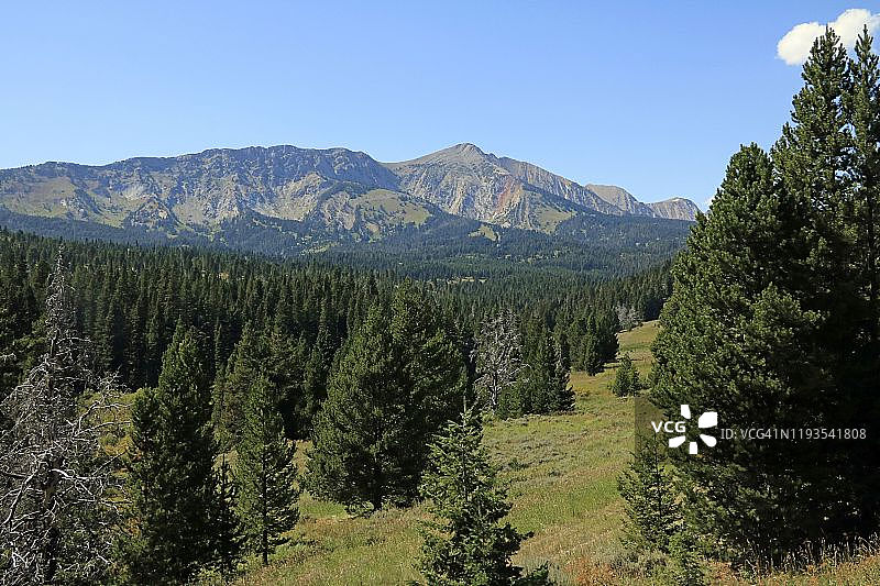 博兹曼蒙大拿附近的布里杰山脉图片素材