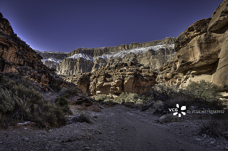 哈瓦苏派印第安人保留地徒步旅行图片素材