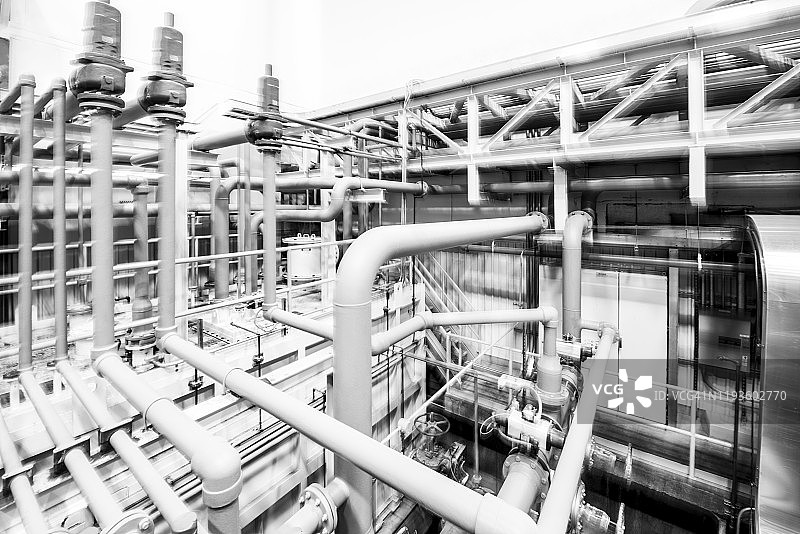 现代工业管道和水管图片素材