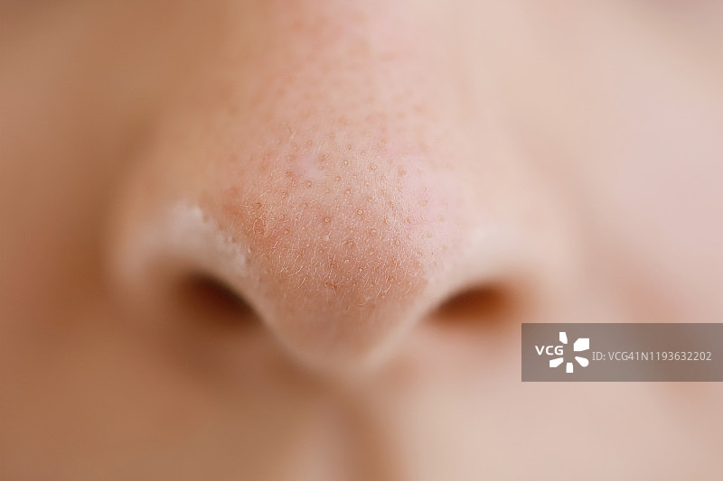 特写：女人的鼻子图片素材