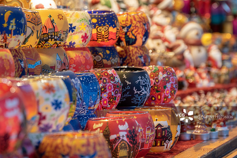 彩色蜡烛杯图片素材