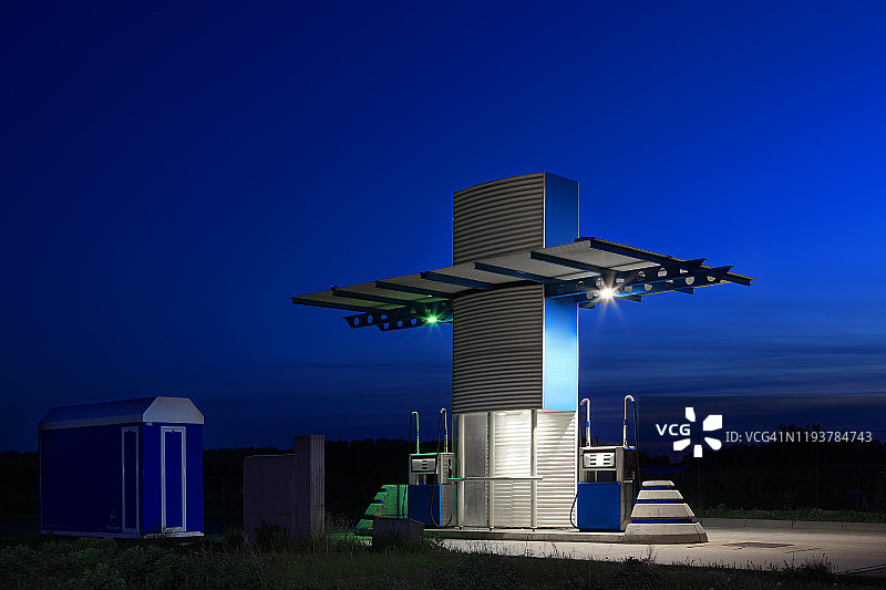 迷你加油站图片素材