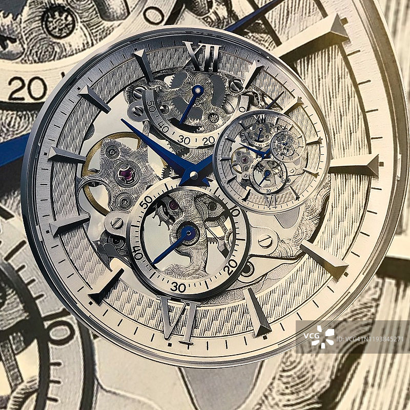 永恒的德罗斯特效应时钟图片素材