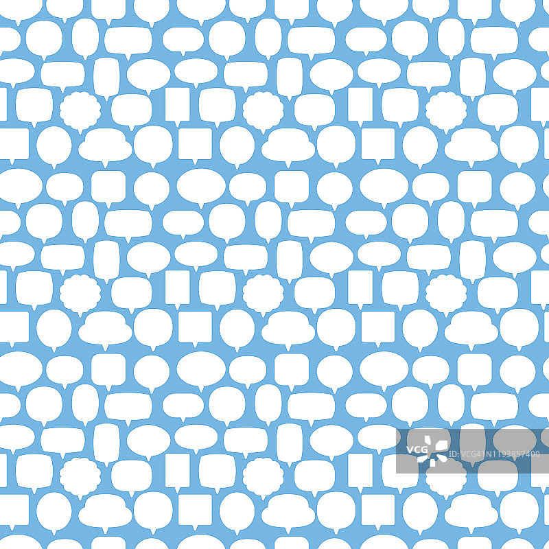 无缝对话气泡图案图片素材