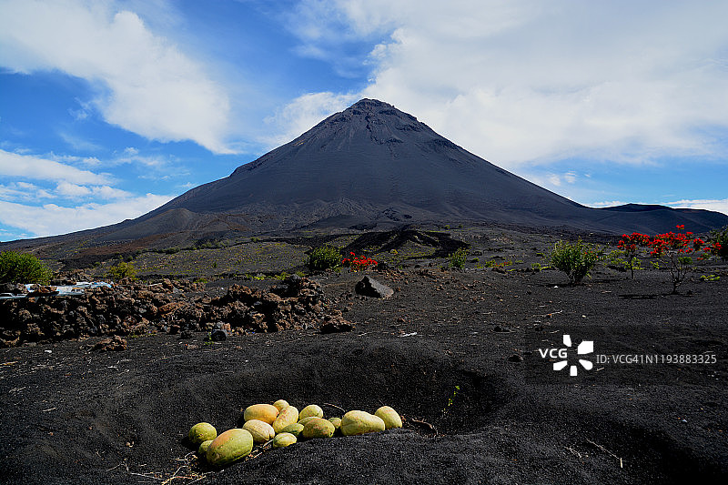 福戈火山峰，佛得角图片素材