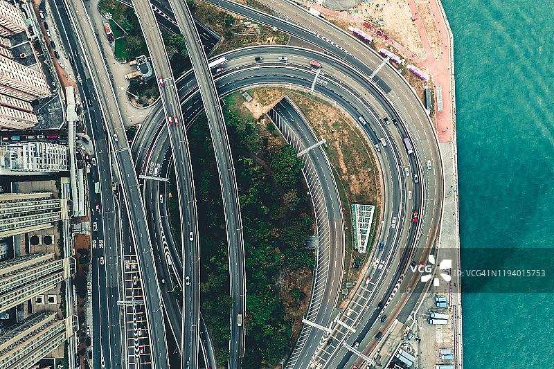 中国香港的交叉路口图片素材