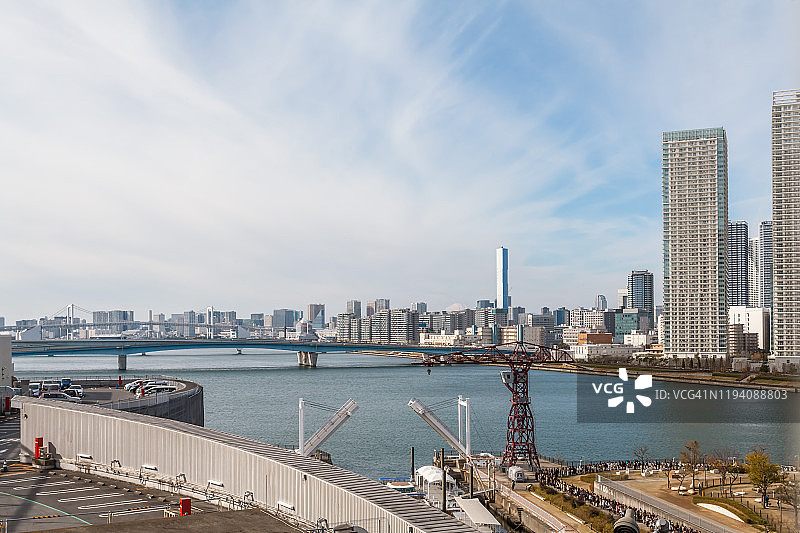 东京的早晨天际线图片素材