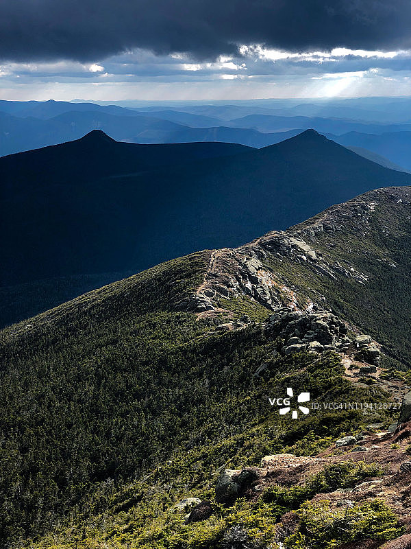 拉法叶山-弗兰科尼亚山脊环线步道，新罕布什尔州图片素材