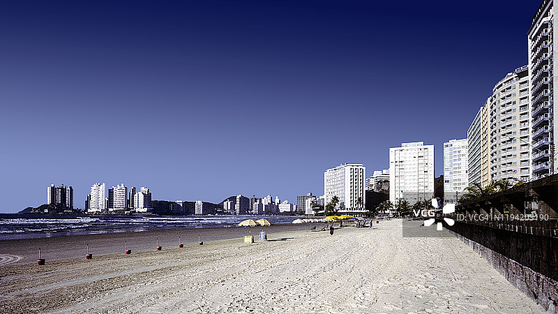 巴西瓜鲁雅海滨公寓图片素材