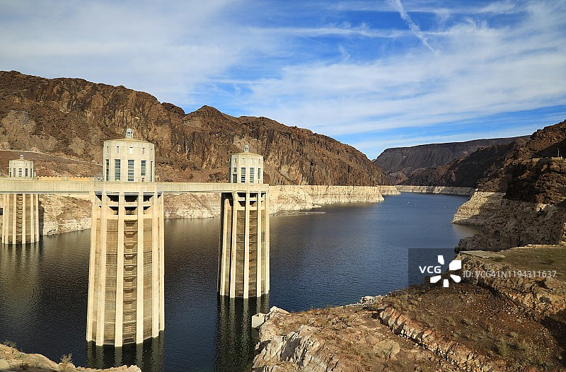 胡佛大坝进水塔图片素材