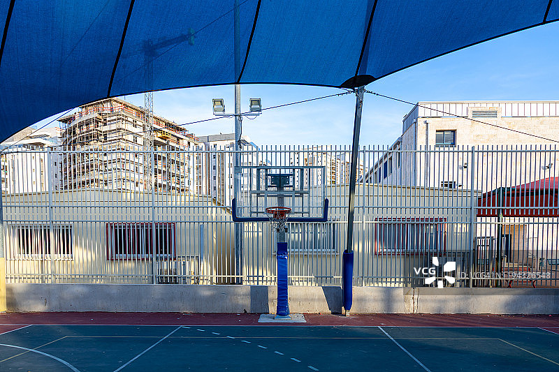 社区篮球场图片素材