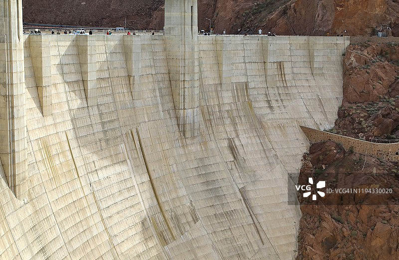 胡佛水坝拱坝图片素材