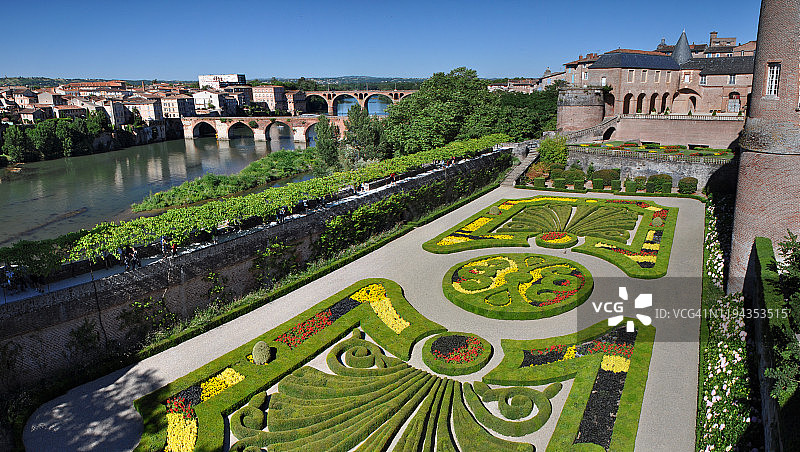 阿尔比贝尓比宫花园法式花园图片素材