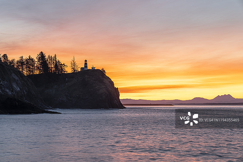 美国华盛顿州伊尔瓦科失望角灯塔图片素材
