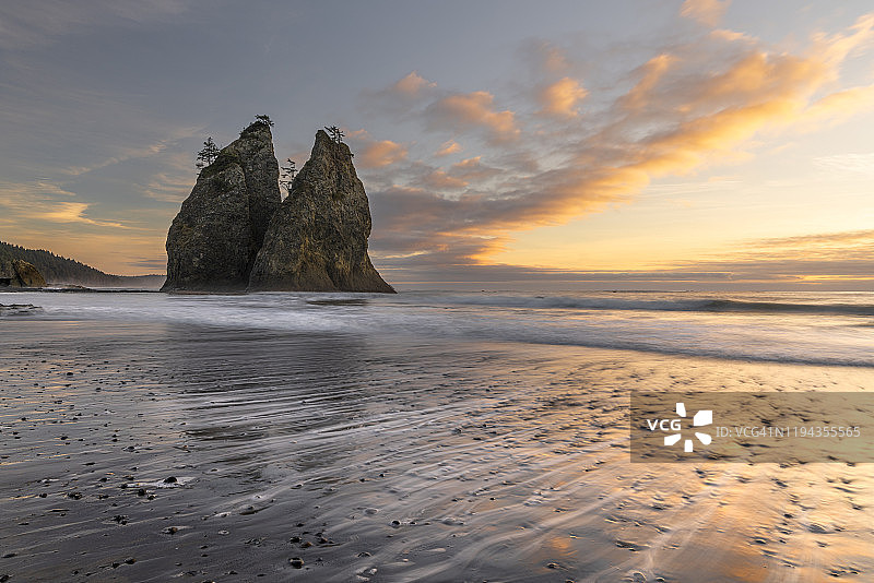 美国华盛顿州福克斯市里亚托海滩图片素材