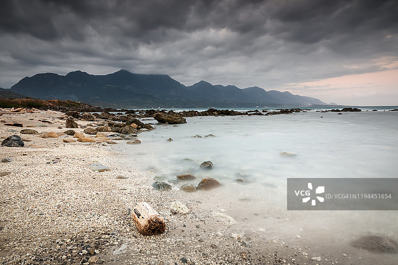 太平洋沿岸的海滩图片素材