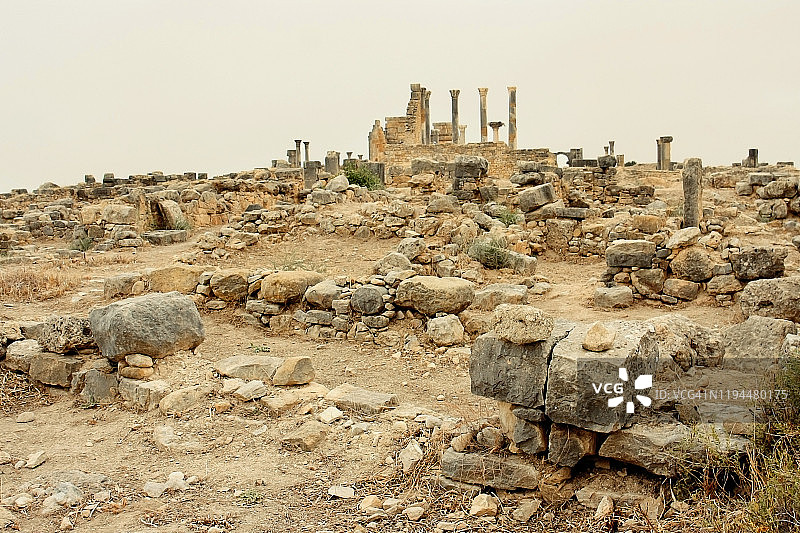 摩洛哥的沃吕比利斯遗址，非洲之旅图片素材
