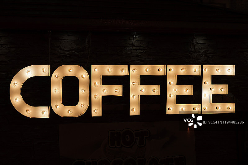 咖啡店招牌图片素材