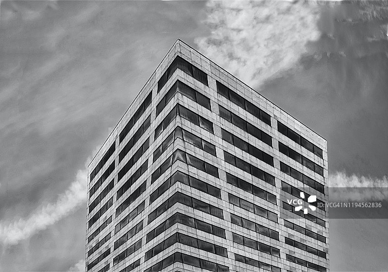 黑白银行图片素材