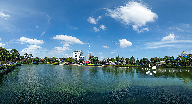 越南槟椥市的竹江湖图片素材